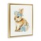 Stupell Industries Watercolor Nursery Bunny Floating Frame, design by LSR Design Studio